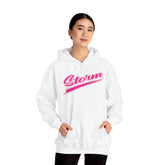 Storm Script Cotton Hoodie