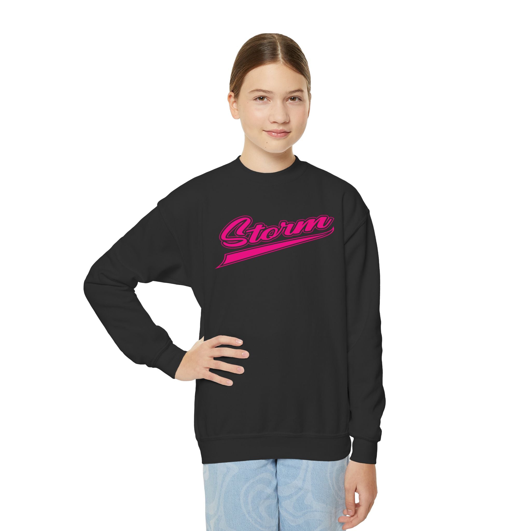 Youth Storm Script Cotton Sweatshirt