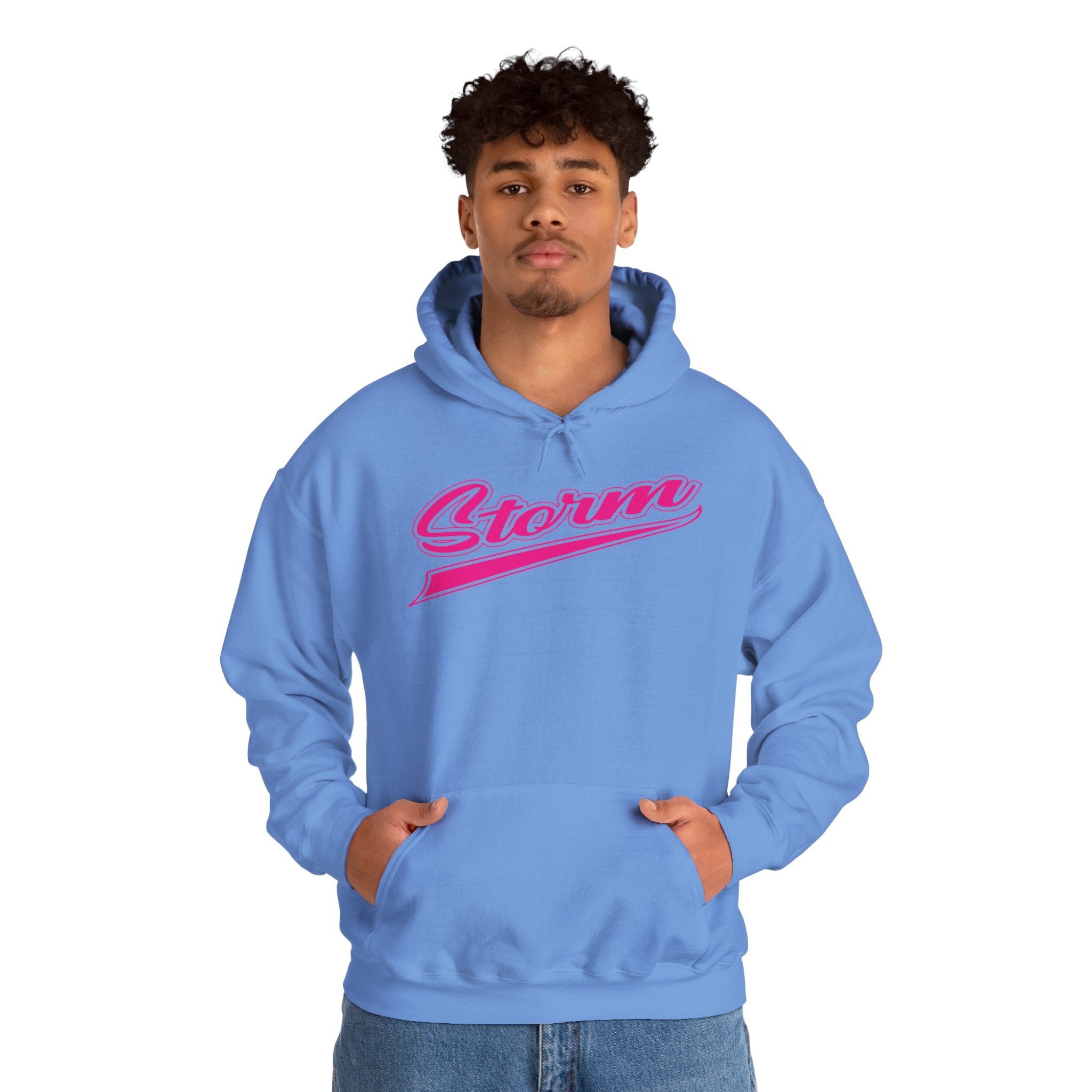 Storm Script Cotton Hoodie