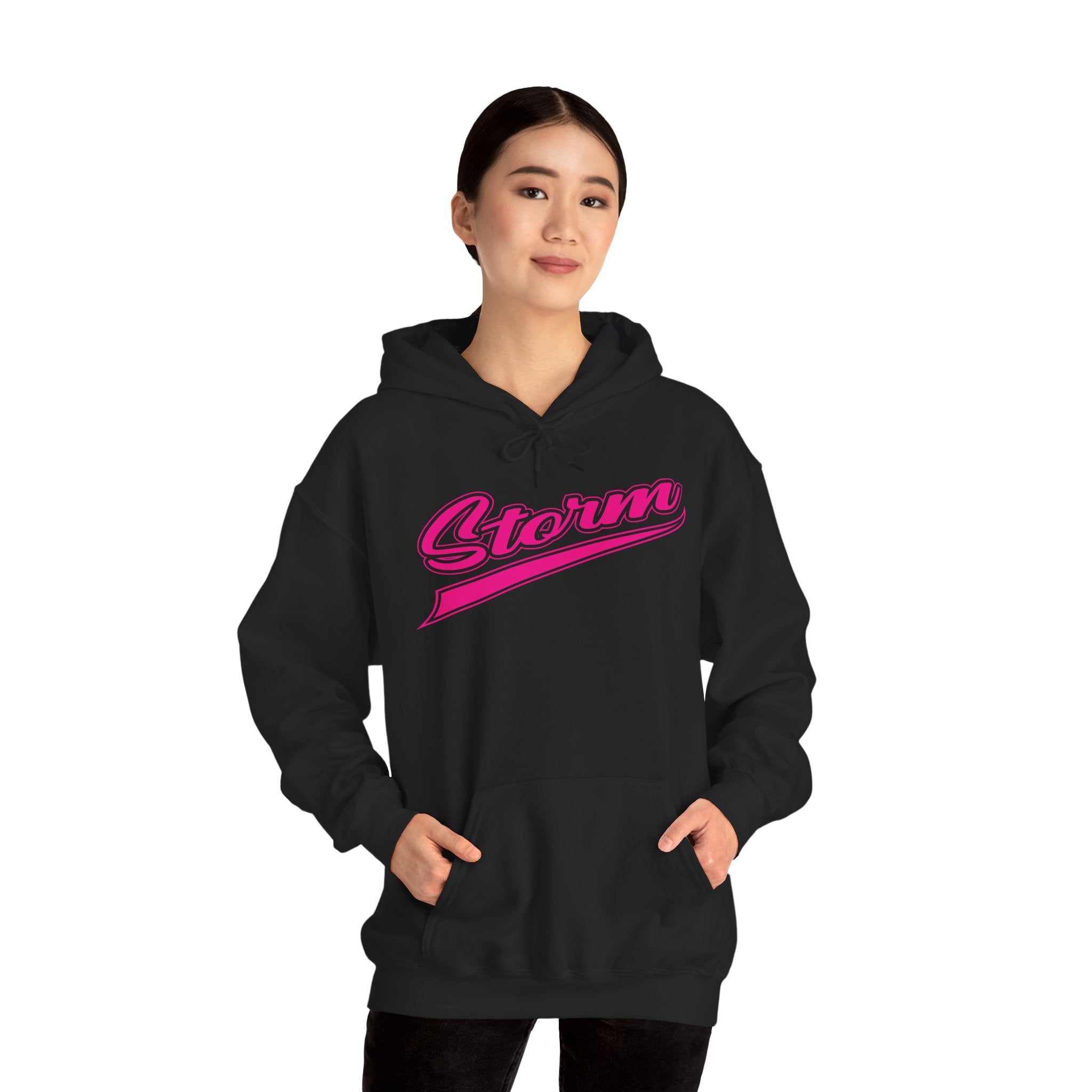Storm Script Cotton Hoodie