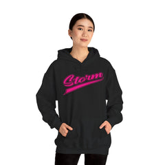 Storm Script Cotton Hoodie