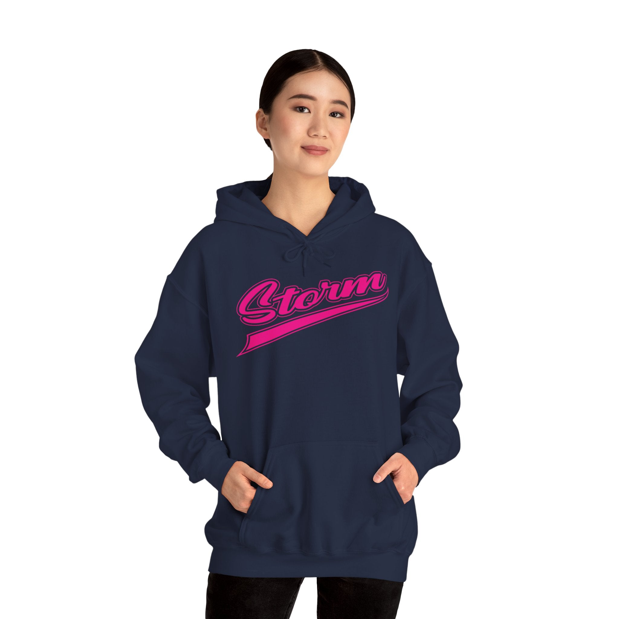 Storm Script Cotton Hoodie