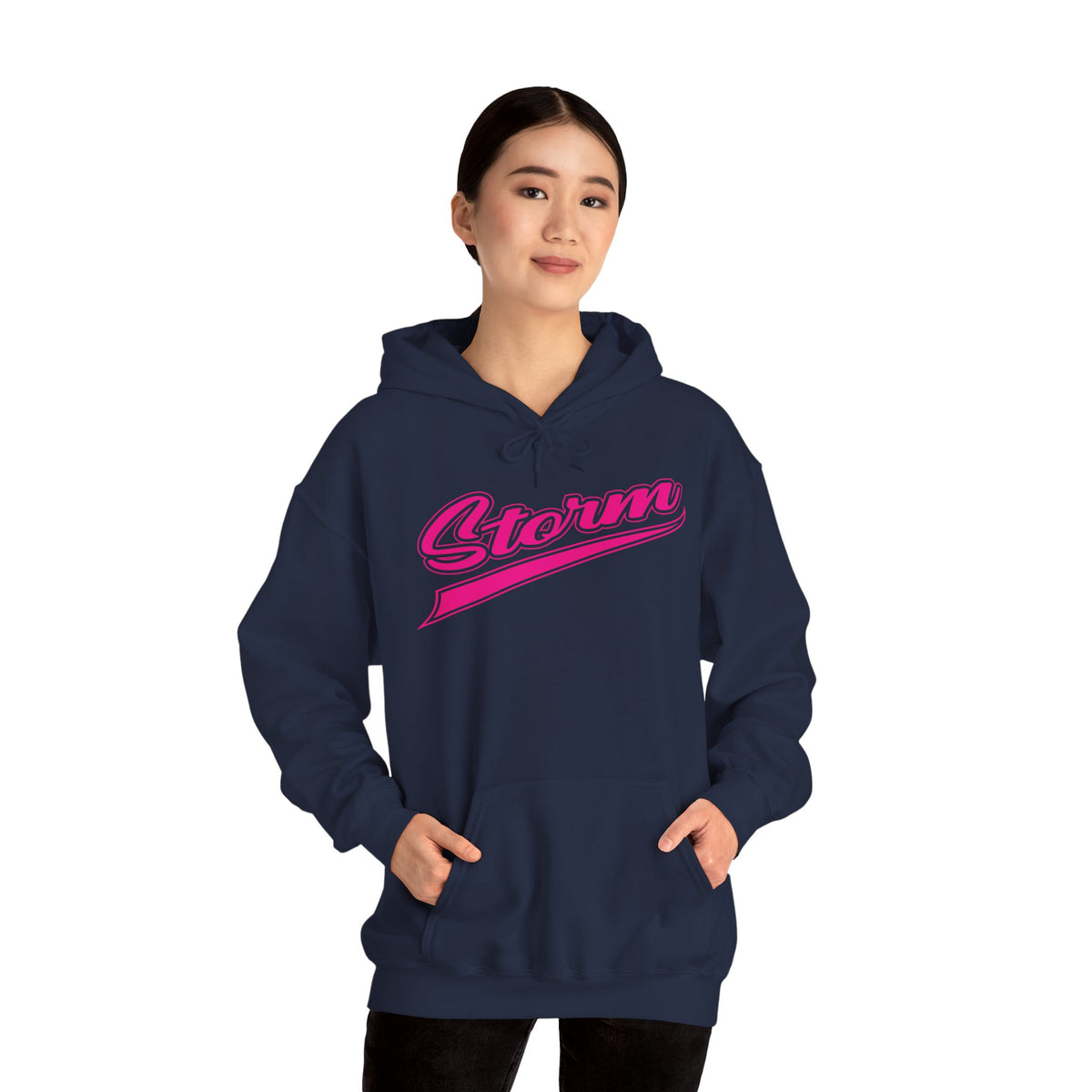 Storm Script Cotton Hoodie