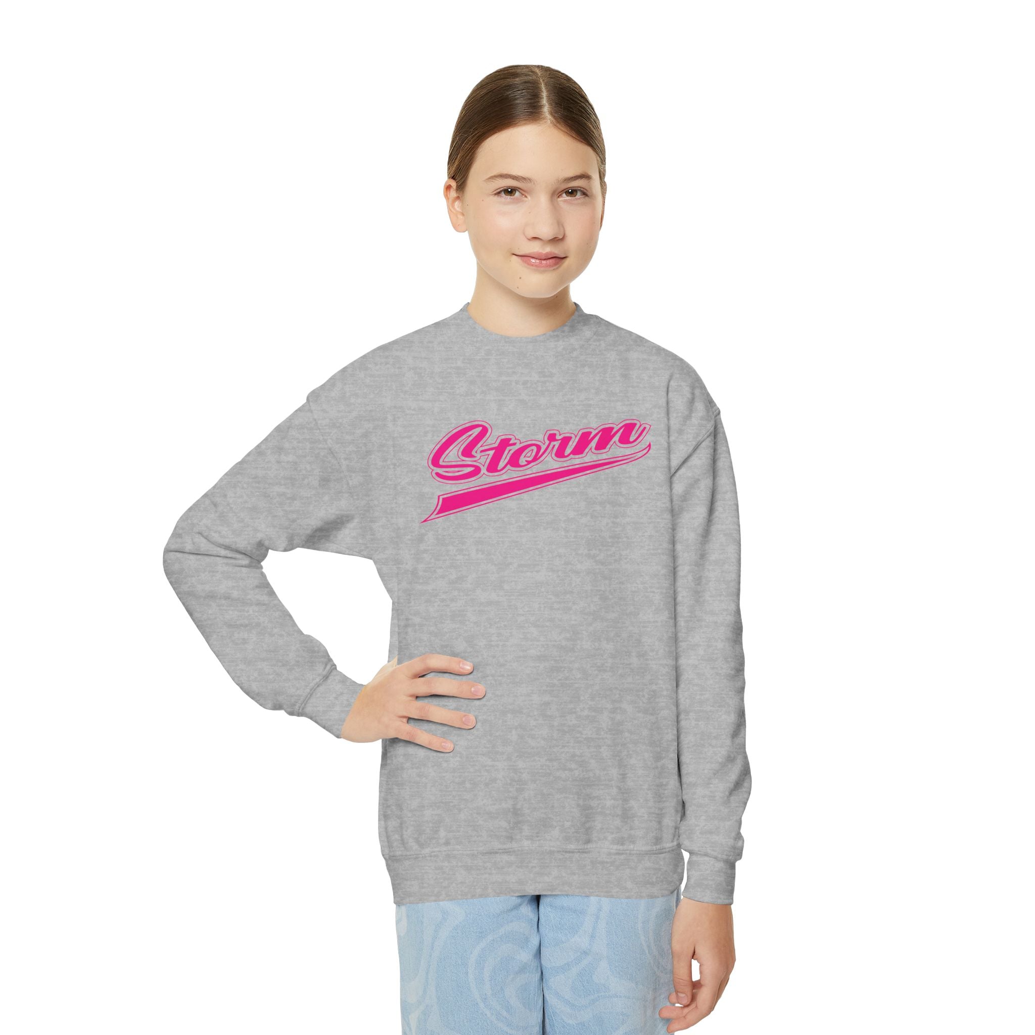 Youth Storm Script Cotton Sweatshirt