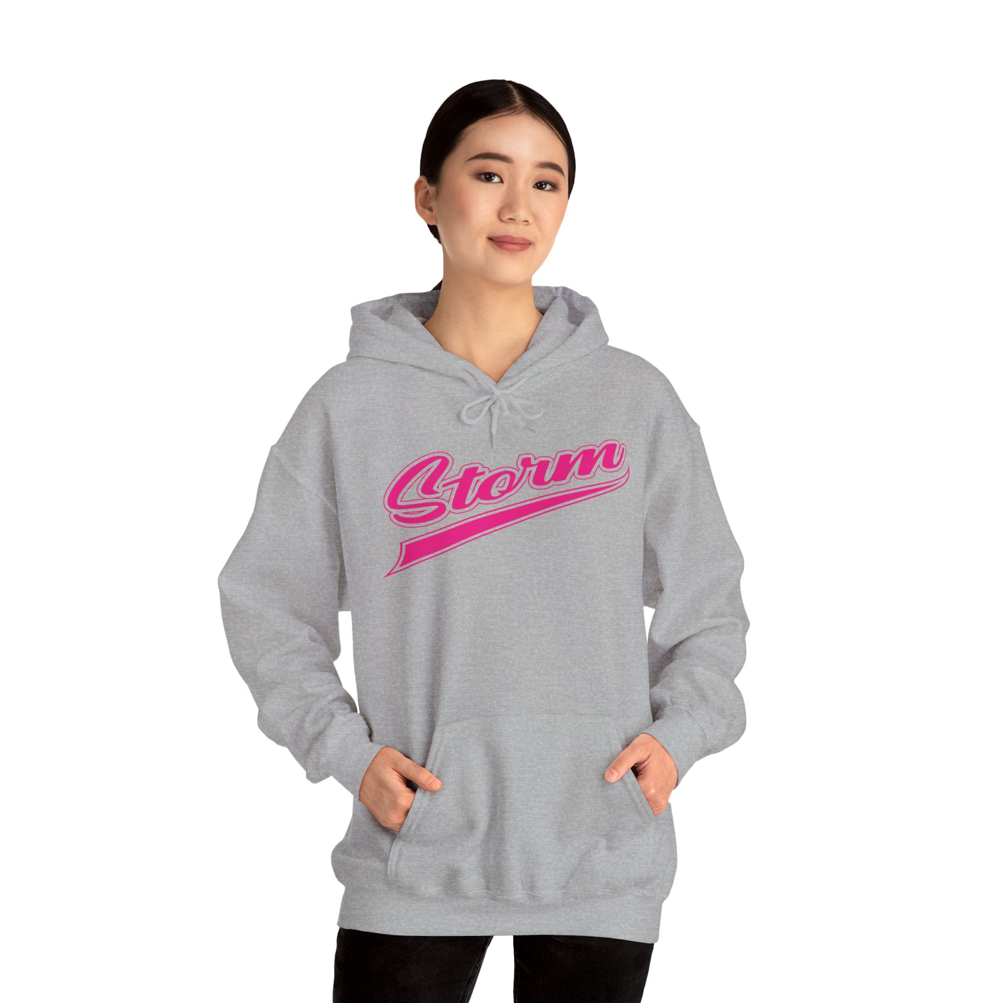 Storm Script Cotton Hoodie