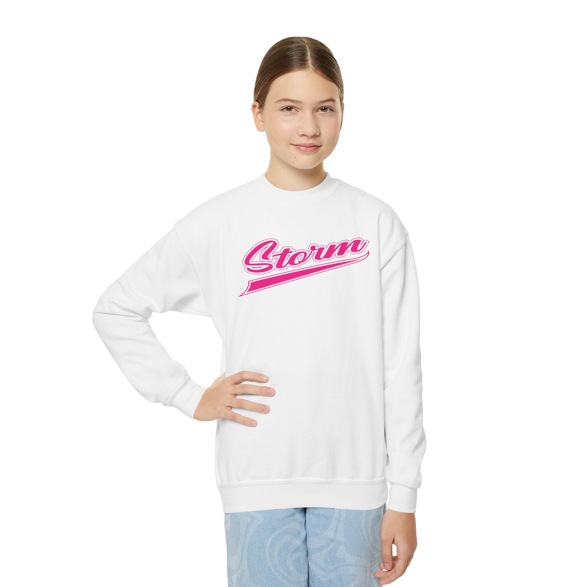 Youth Storm Script Cotton Sweatshirt