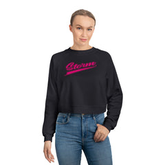 Storm Script Cropped Sweatshirt