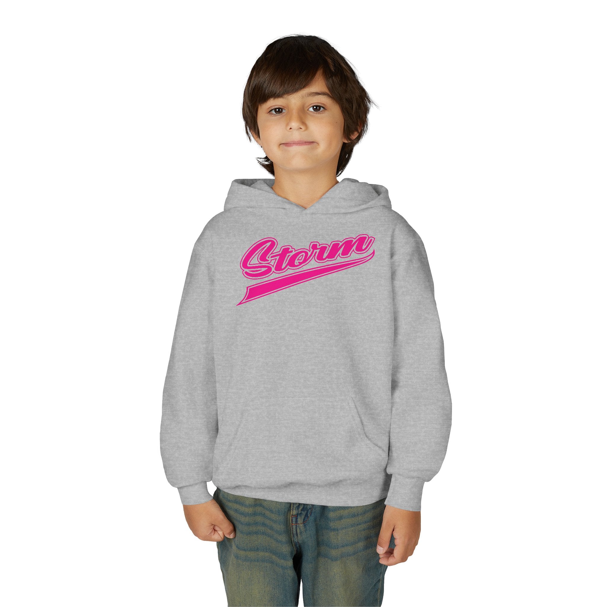 Youth Storm Script Cotton Hoodie