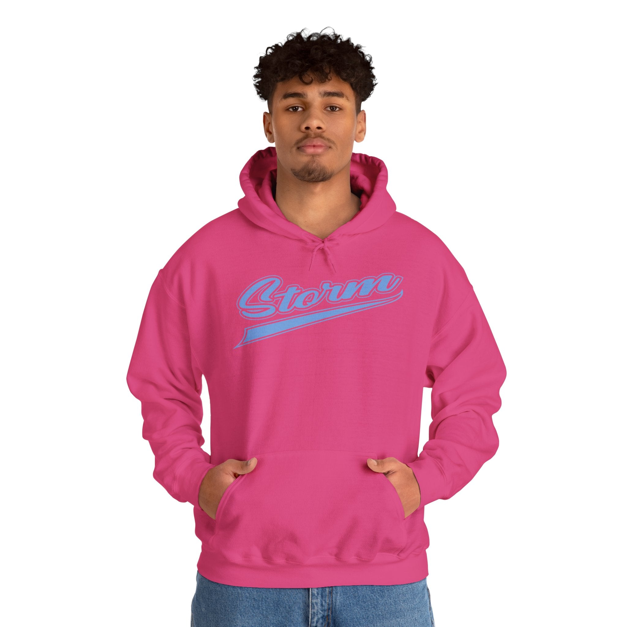 Storm Script Cotton Hoodie