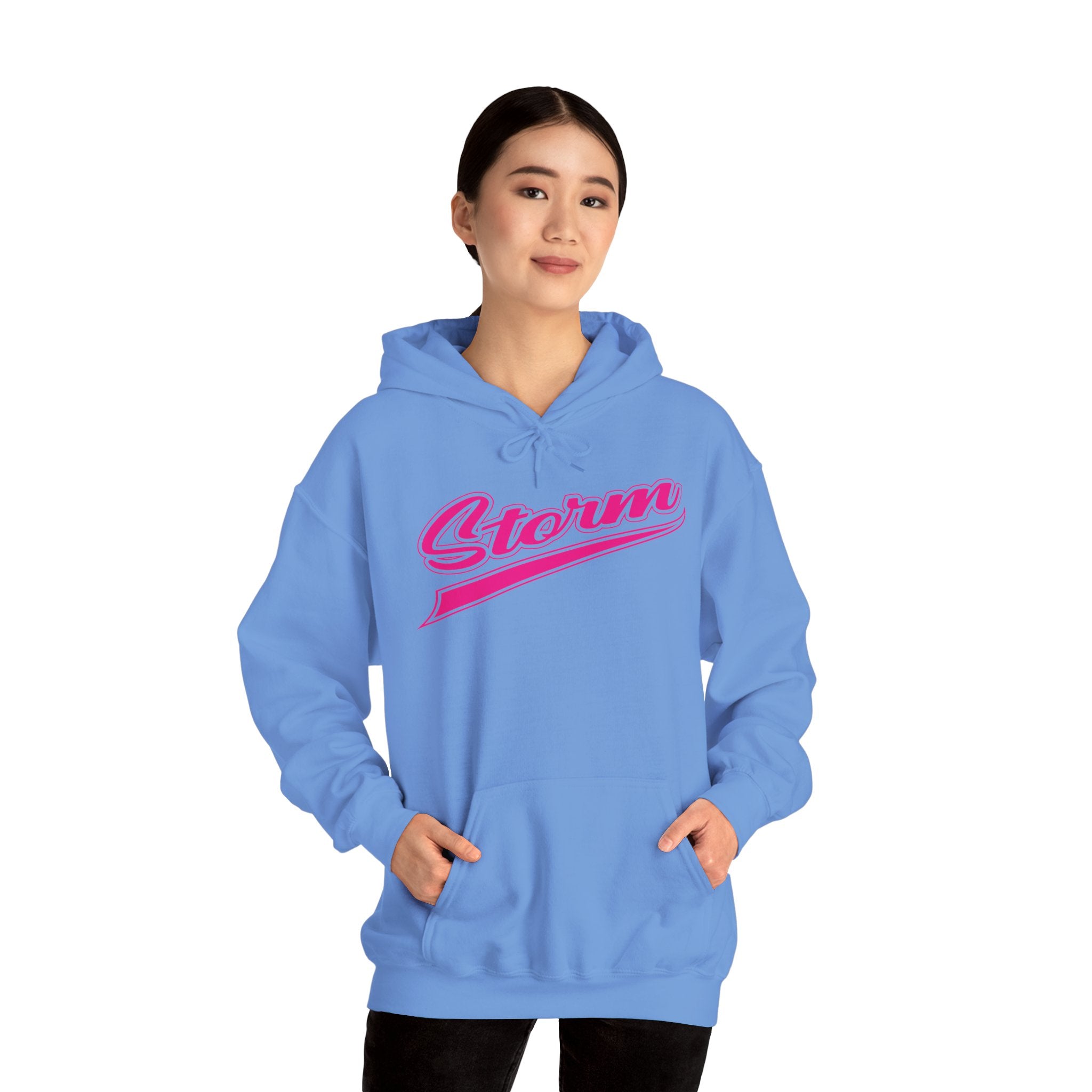 Storm Script Cotton Hoodie