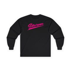 Storm Script Long Sleeve Tee