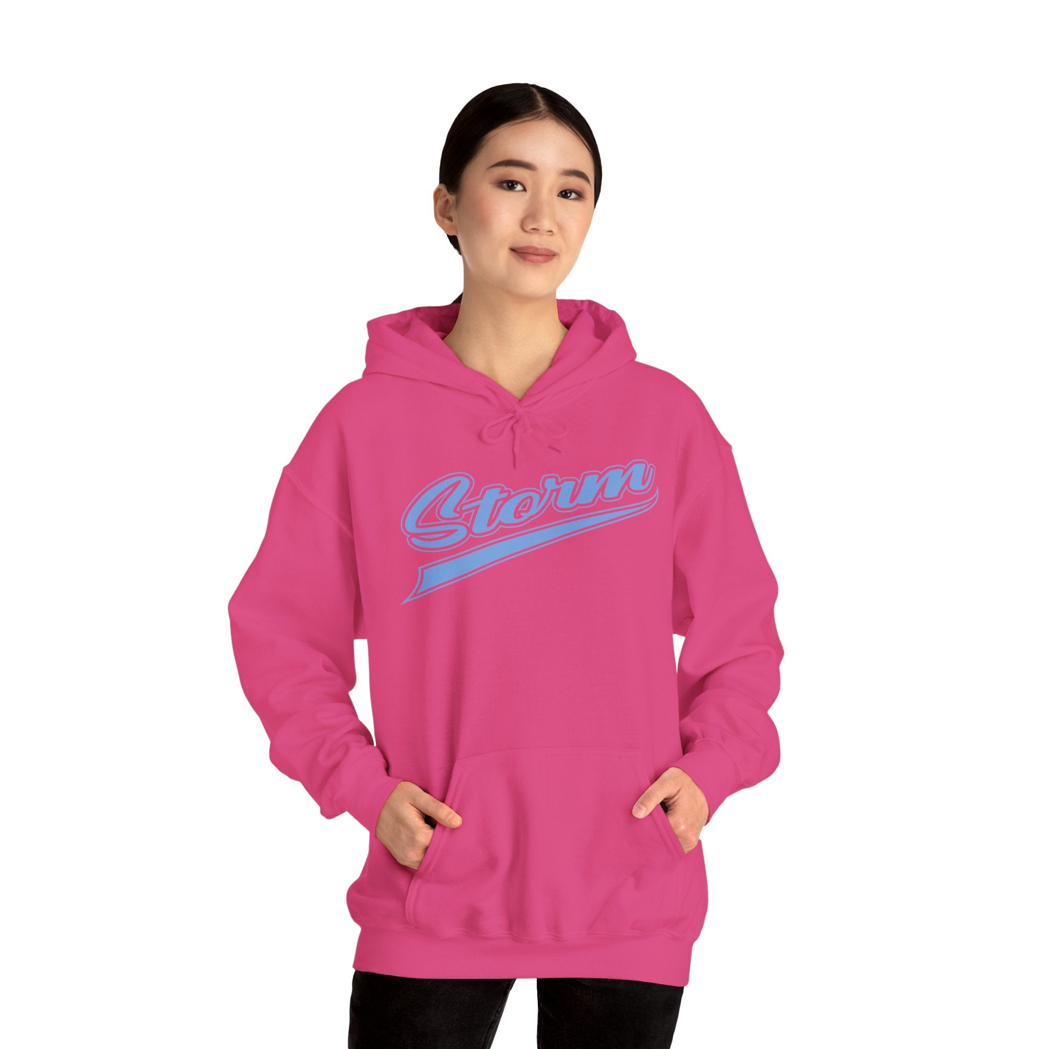 Storm Script Cotton Hoodie