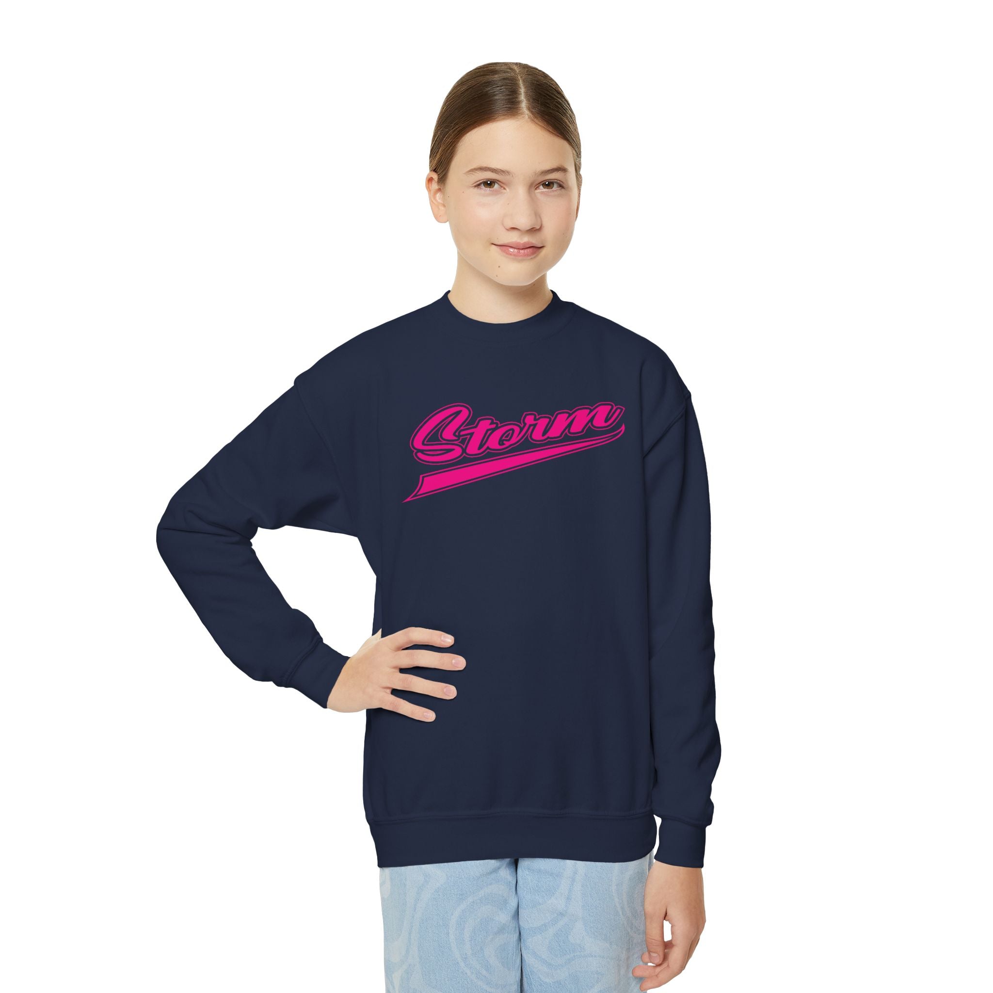 Youth Storm Script Cotton Sweatshirt
