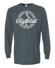 Softball Logo Swing for the Ring Long Sleeve