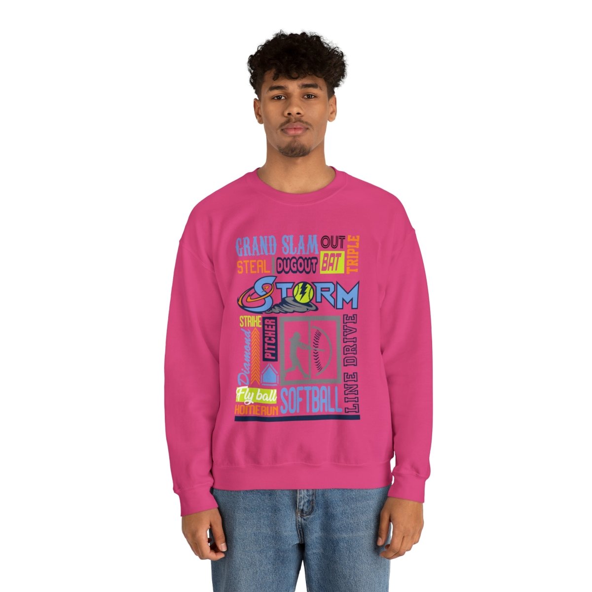 Storm Word Art Cotton Sweatshirt