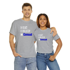 Eat Sleep Cougars Cotton T-shirt