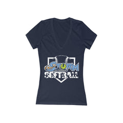 Deluxe Storm Logo Women's Deep V-Neck Tee