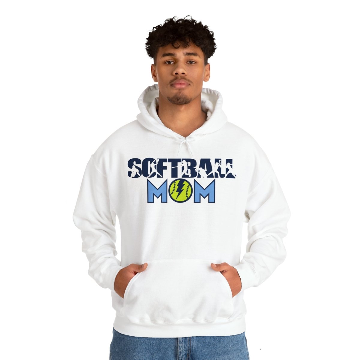 Softball Mom Cotton Hoodie