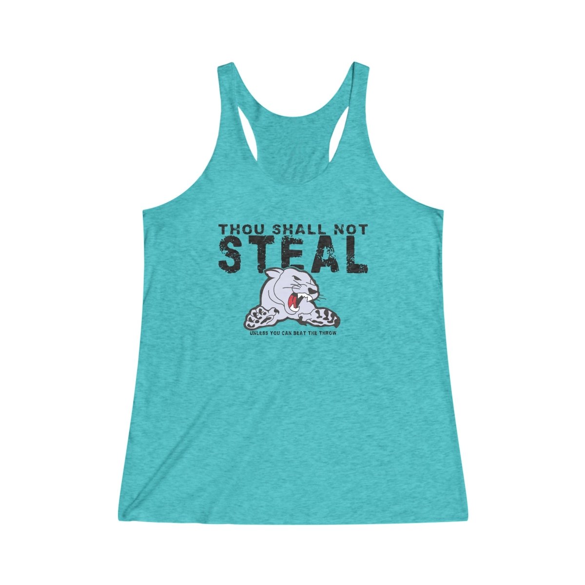 Cougars Shall Not Steal Women's Racerback Tank