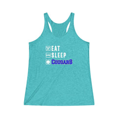 Eat Sleep Cougars Women's Racerback Tank