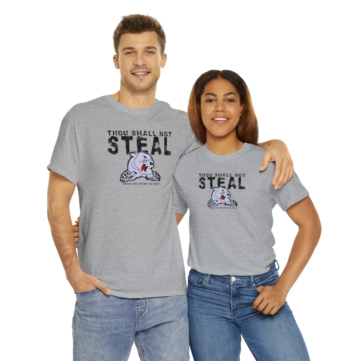 Cougar Shall Not Steal Cotton T-shirt