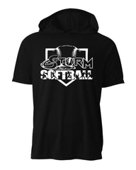 Storm Softball Short Sleeve Hoodie T-Shirt