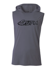 Storm Wire Logo Sleeveless Hoodie T-Shirt
