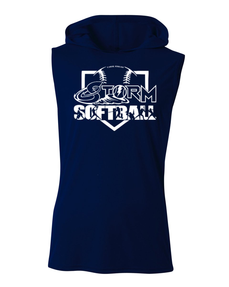 Storm Softball Sleeveless Hoodie T-Shirt