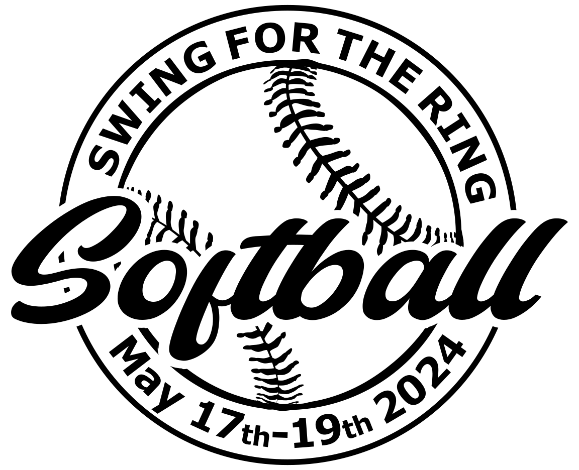 Softball Logo Swing for the Ring Hoodie