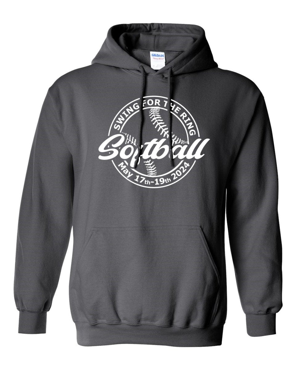 Softball Logo Swing for the Ring Hoodie