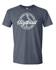 Softball Logo Swing for the Ring Tee