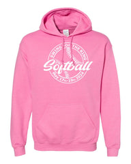 Softball Logo Swing for the Ring Hoodie