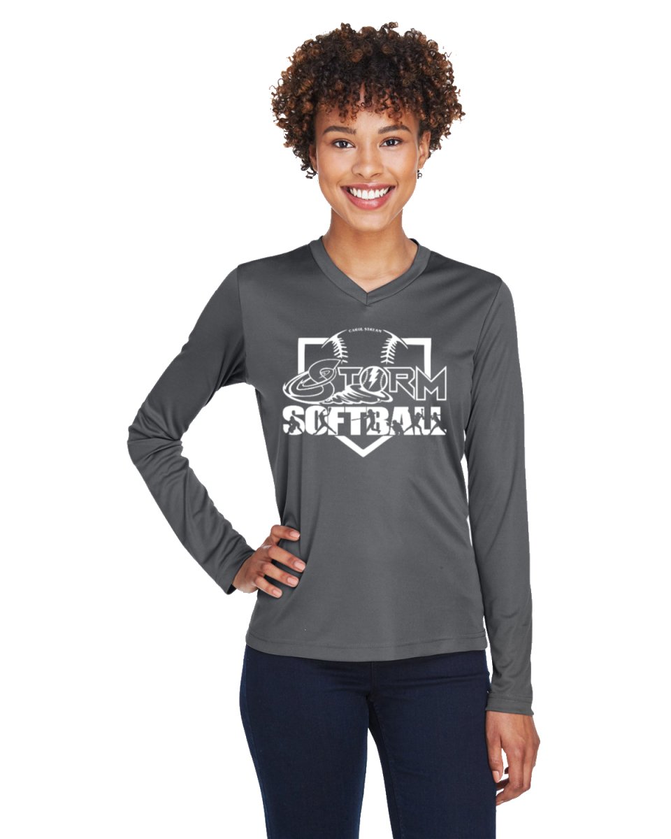 Woman's Storm Softball Moisture-Wicking Long Sleeve T-Shirt
