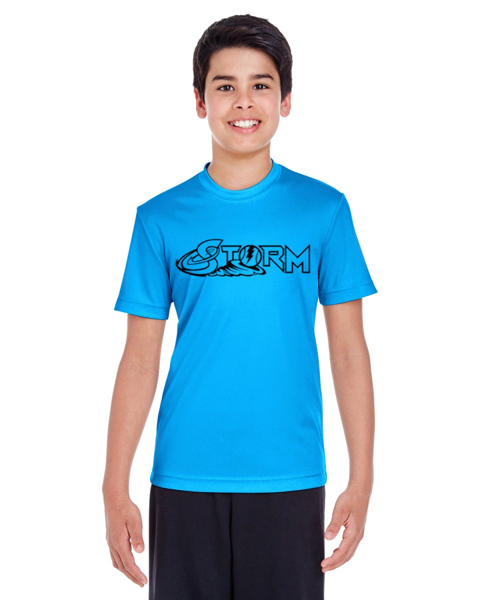 Youth Storm Wire Logo Moisture-wicking T-Shirt