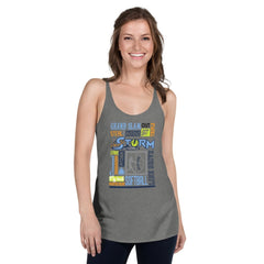 Word Art Women's Racerback Tank